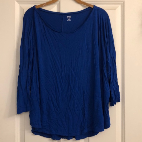 a.n.a Tops - 4/$15 A.N.A. Blue top 3X